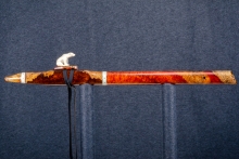 Brazilian Rosewood Burl Native American Flute, Minor, Mid G-4, #Q13D (13)
